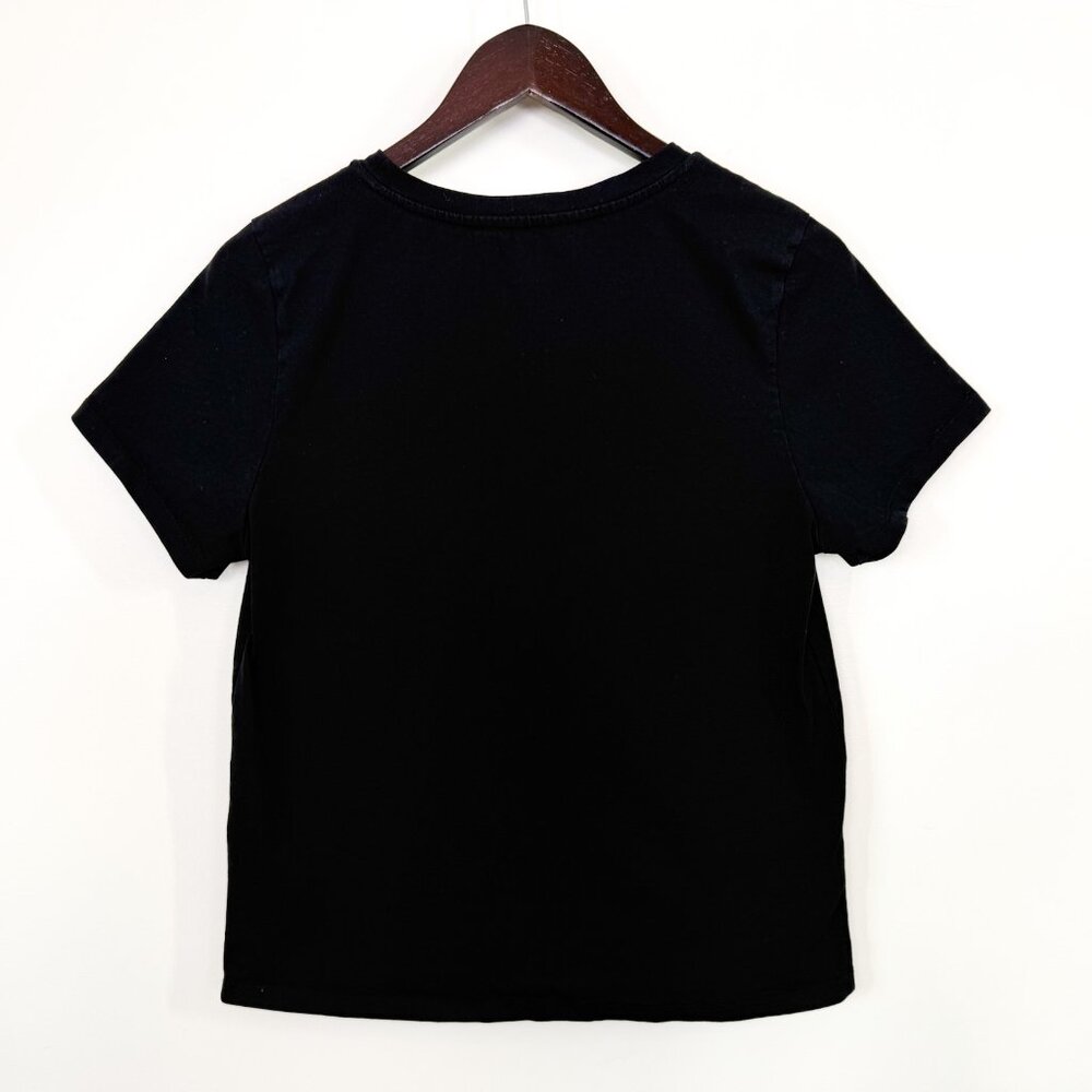 AllSaints Tiger Turin Bela Black + White Women's Baby Tee - Size Large - Picture 4 of 8